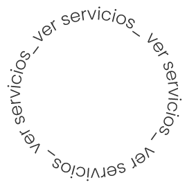 Recurso de diseño en forma de gris en el que pone "Ver servicios" en color gris